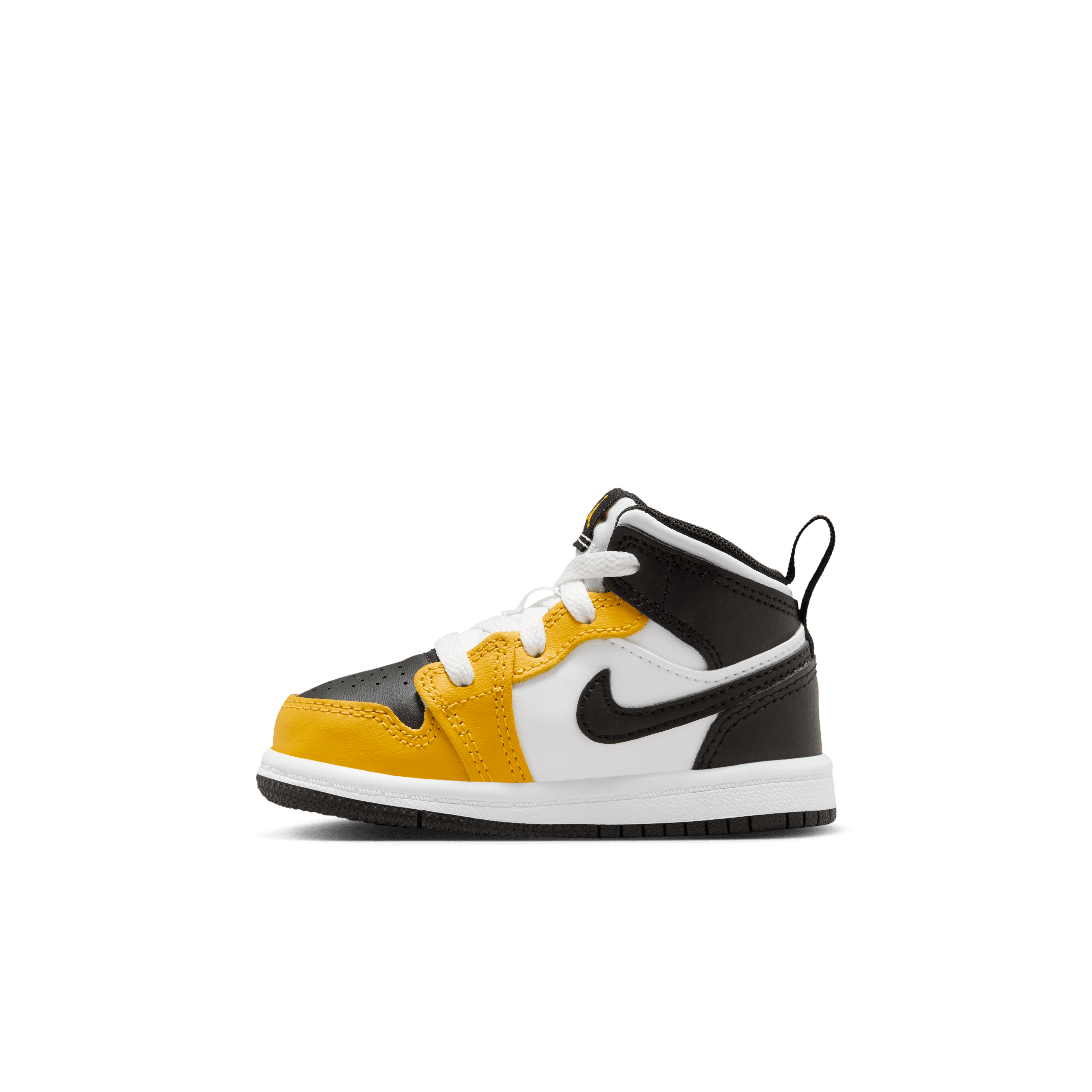 Jordan Boy TD Air Jordan 1 Mid Yellow Ochre Black Nohble