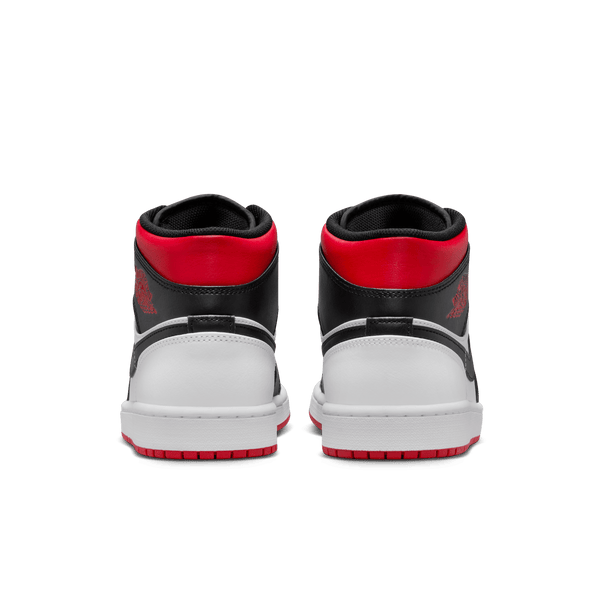 Jordan - Men - Air Jordan 1 Mid - White/Gym Red/Black