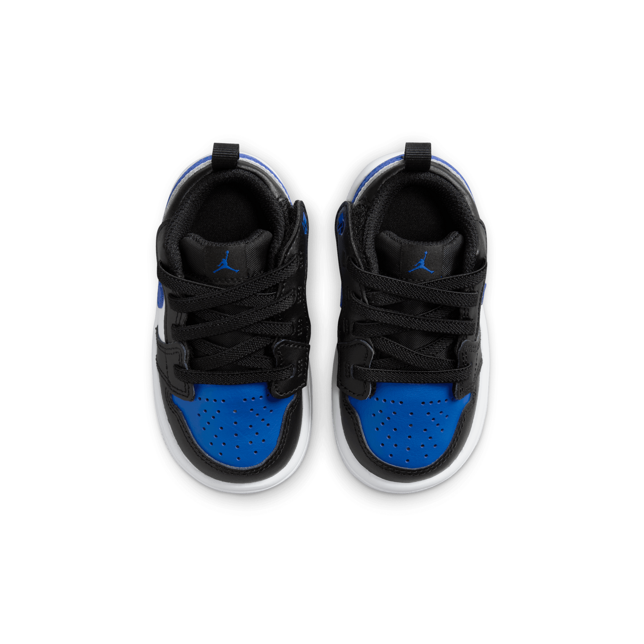 Jordan Boy TD Jordan 1 Low Alt White Royal Blue Black Nohble