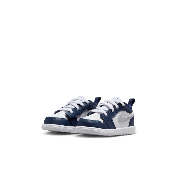 Jordan - Boy - TD Jordan 1 Low Alt - White/Wolf Grey/Midnight Navy