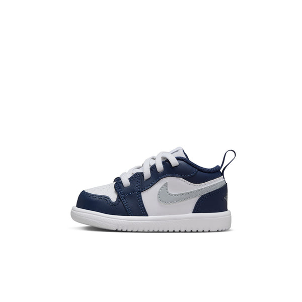 Jordan - Boy - TD Jordan 1 Low Alt - White/Wolf Grey/Midnight Navy