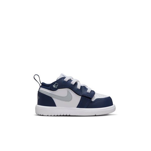 Jordan - Boy - TD Jordan 1 Low Alt - White/Wolf Grey/Midnight Navy