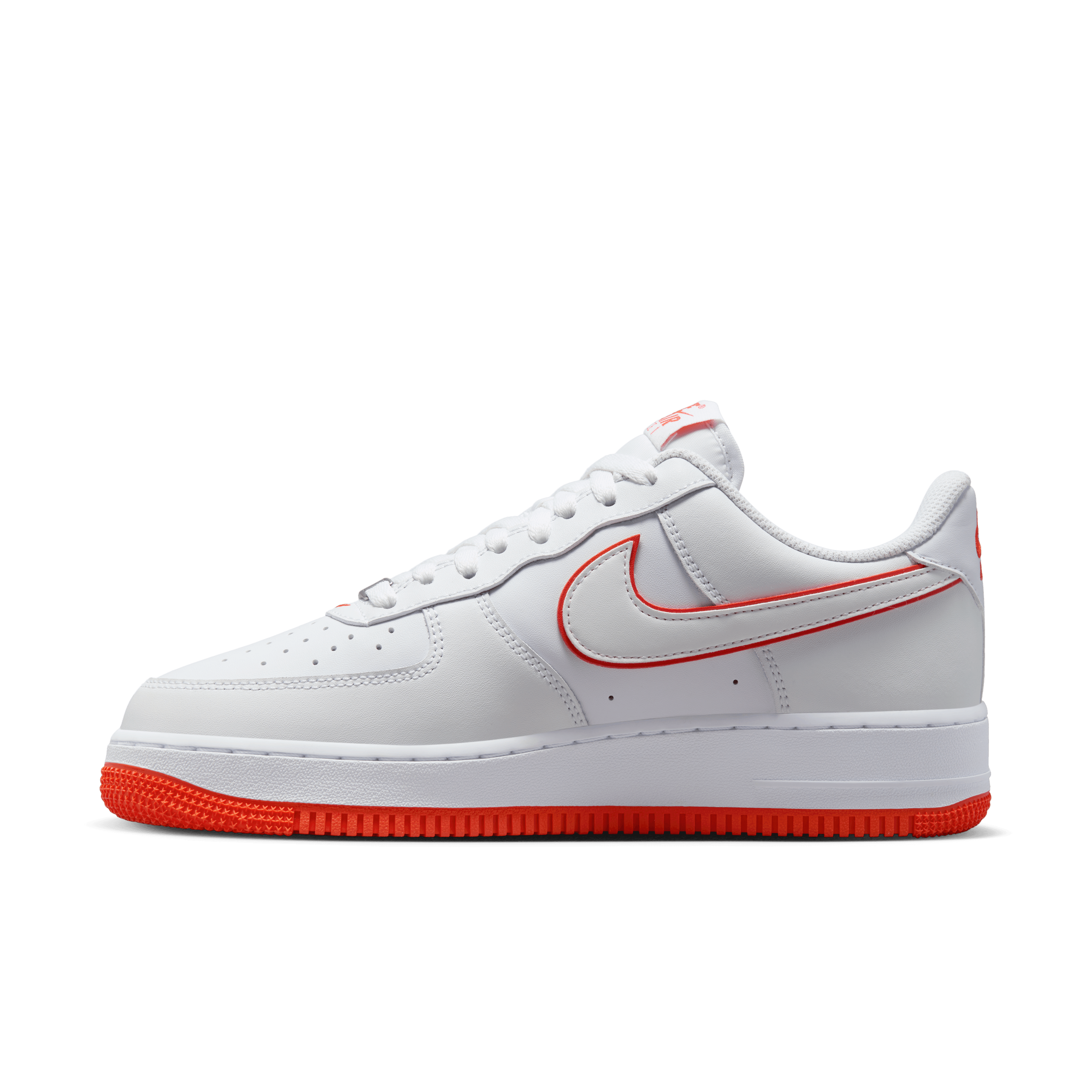Nike Men Air Force 1 07 White Pucante Red Nohble