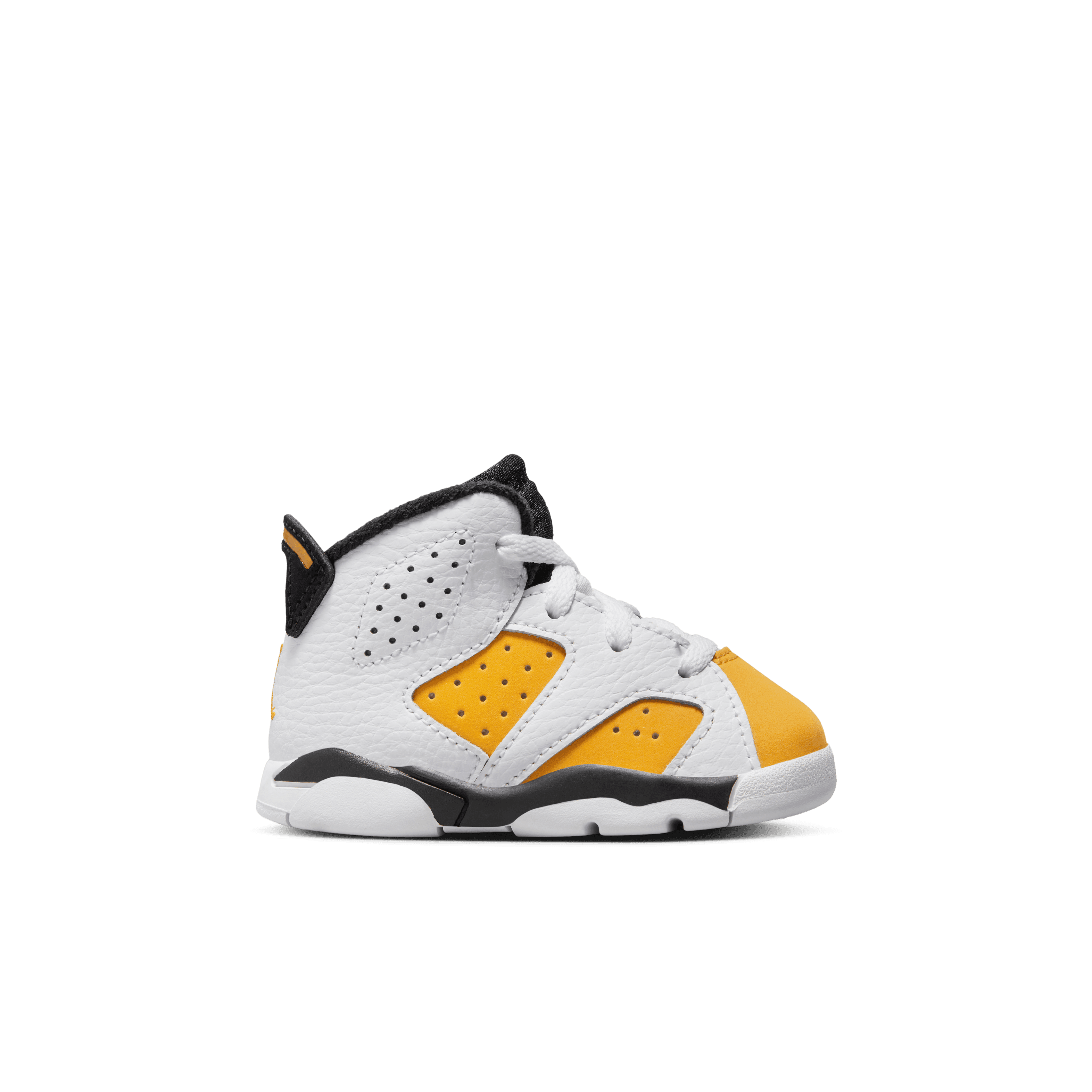 Jordan Boy TD Retro 6 White Yellow Ochre Black Nohble