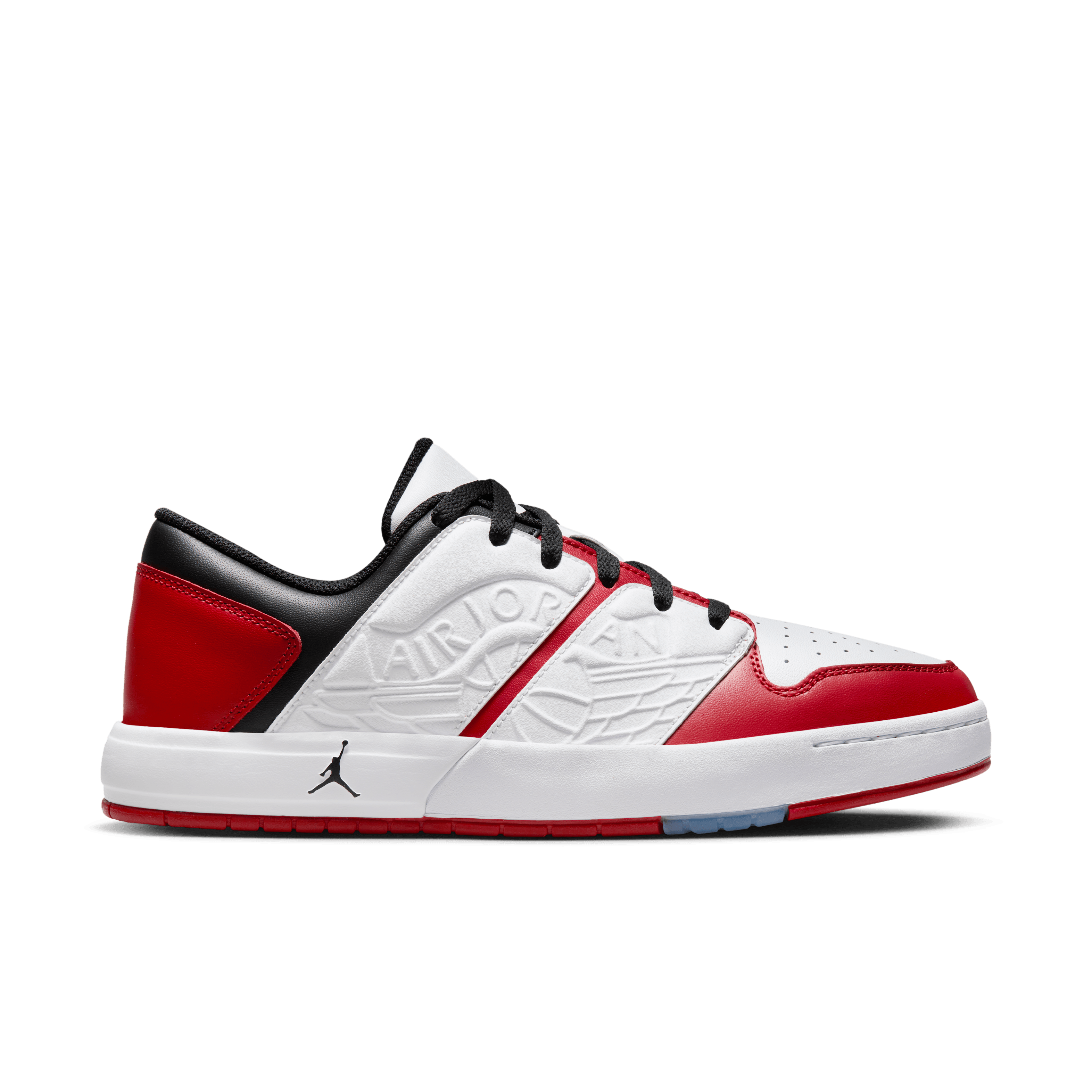 Jordan Men Nu Retro 1 Low Varsity Red Black White
