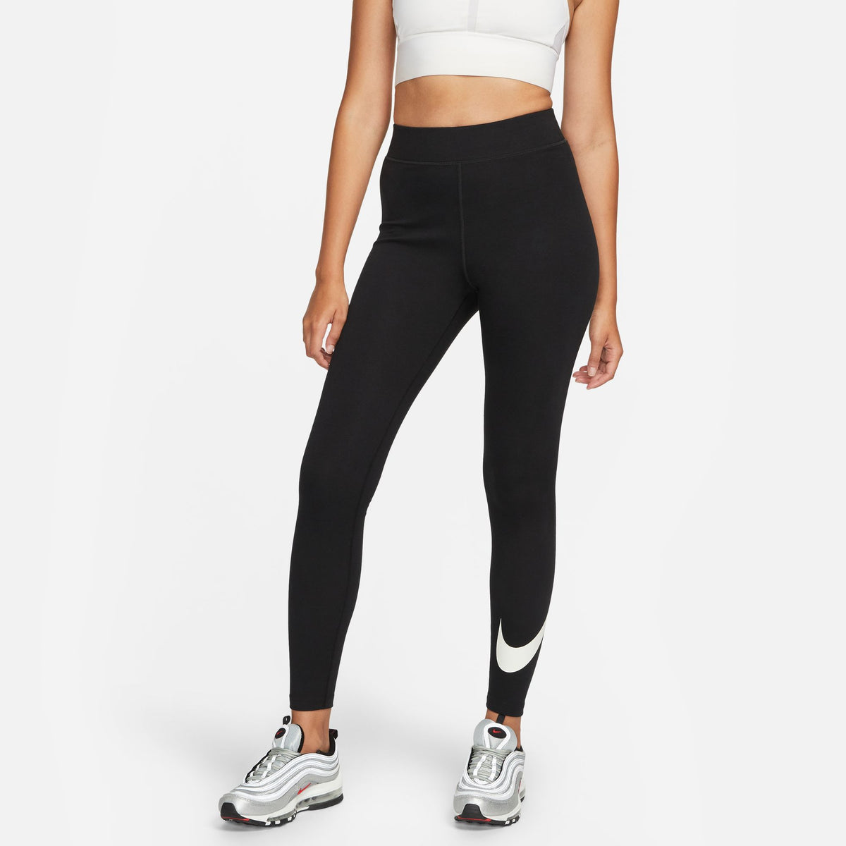 Nike - Women - Classic High-Rise Swoosh Tight - Black/Sail – Nohble
