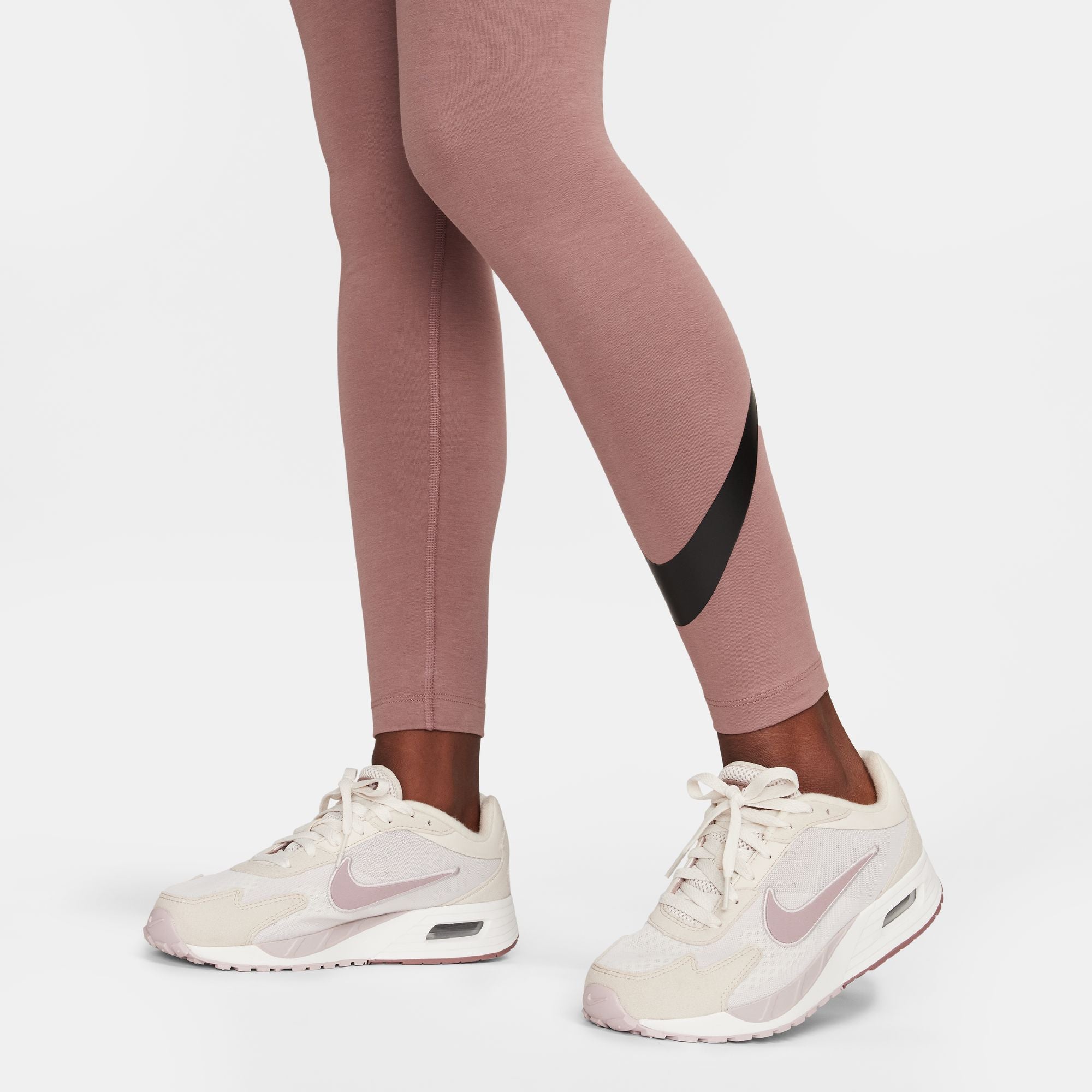 Nike - Women - Classic High-Rise Swoosh Tight - Smokey Mauve/Black – Nohble