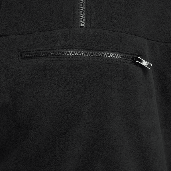 Nike - Men - Fleece Half-Zip Pullover - Black/White