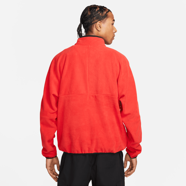 Nike - Men - Fleece Half-Zip Pullover - Univeristy Red/Black