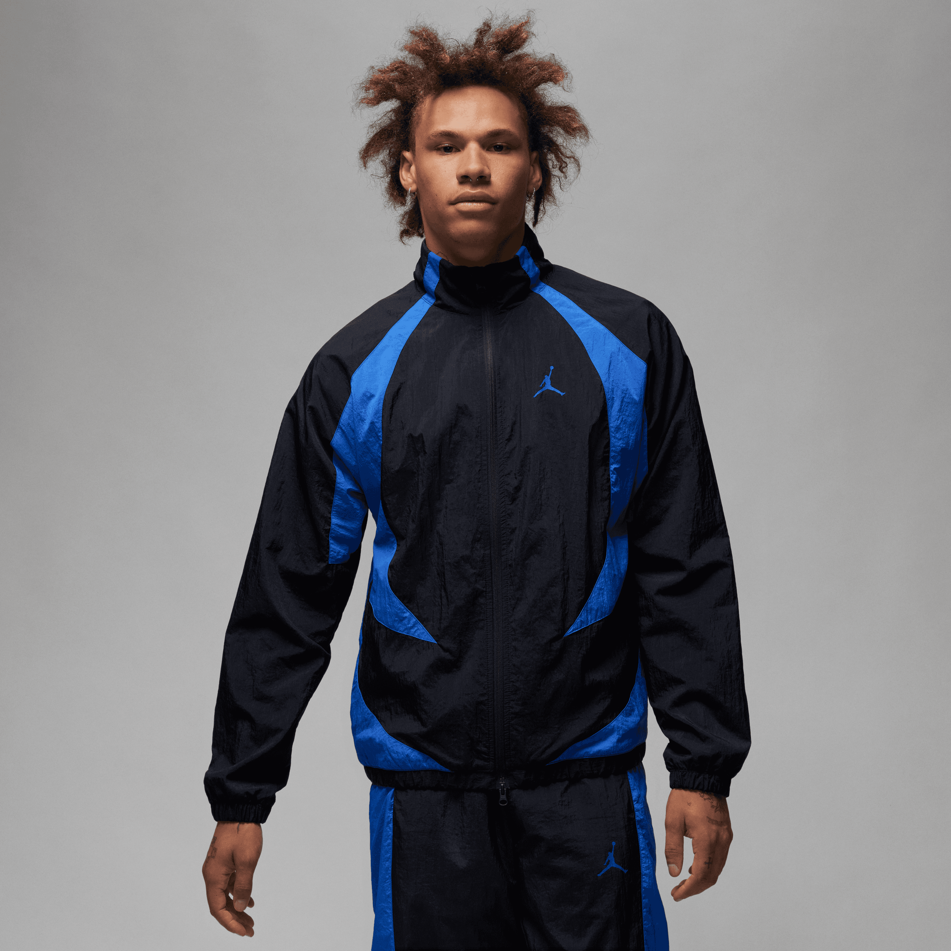 Jordan Men Sports Jam Warm-Up Jacket Black/Game Royal – Nohble