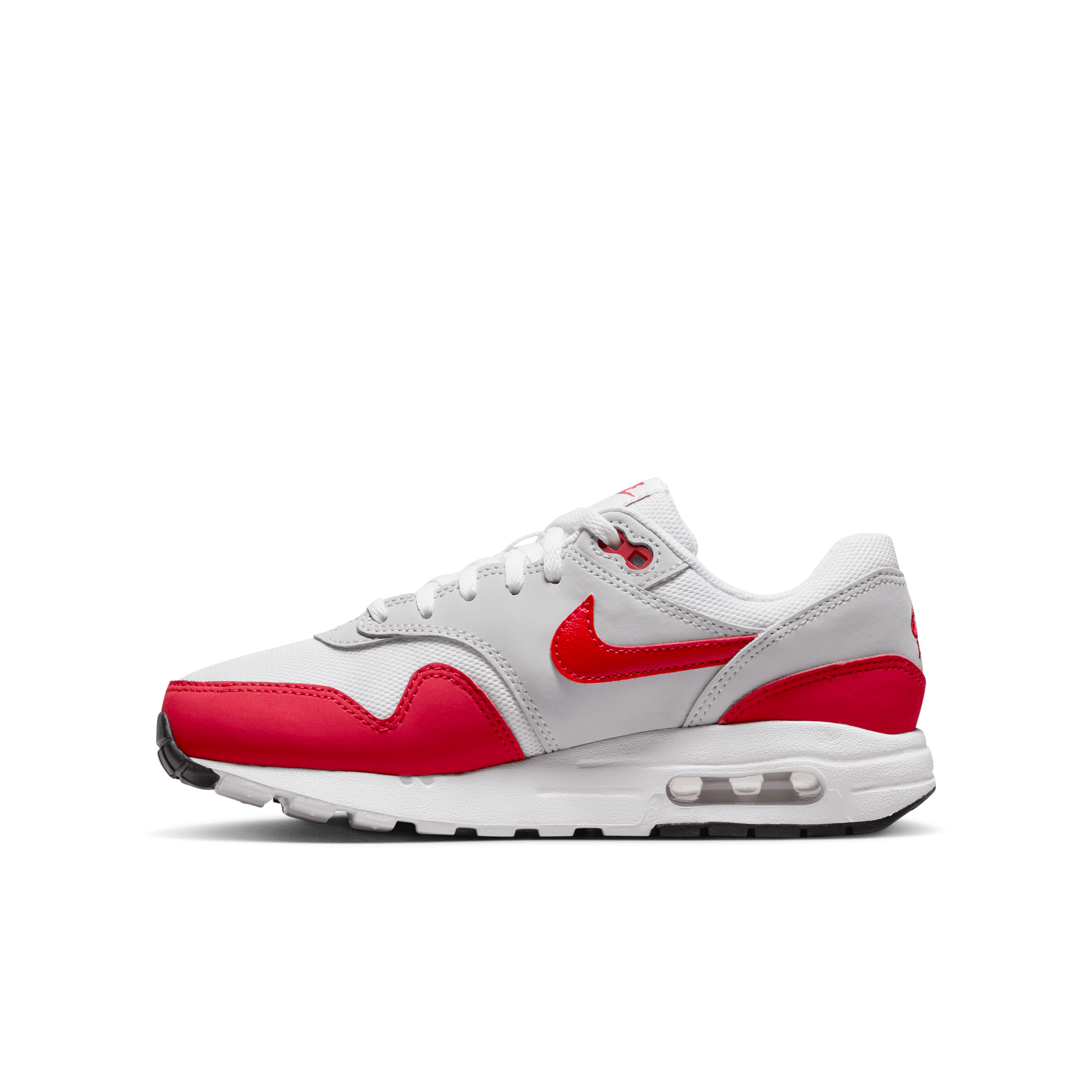 Nike - Boy - GS Air Max 1 - Grey/University Red/White – Nohble