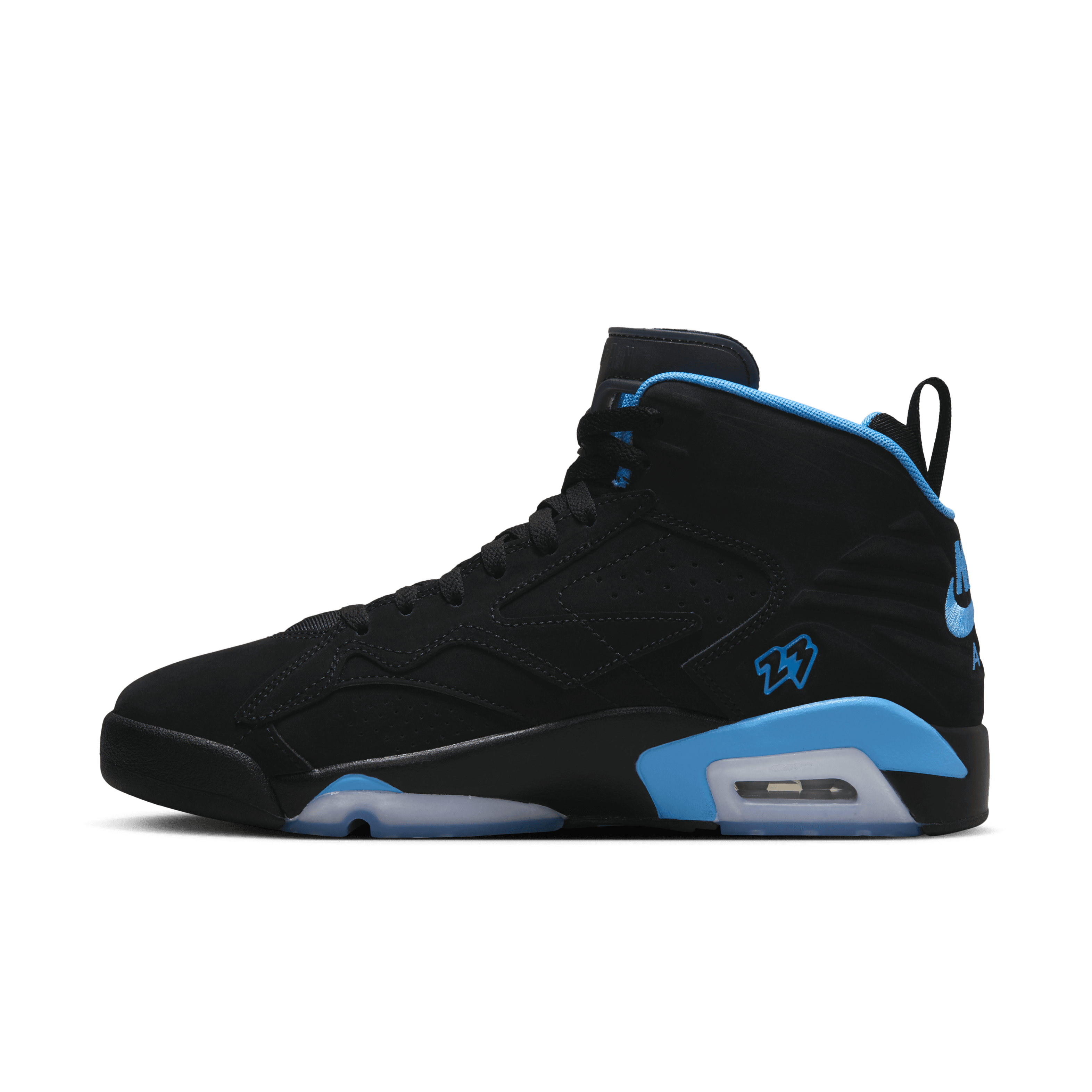 Jordan Men Jumpman MVP Black University Blue Nohble