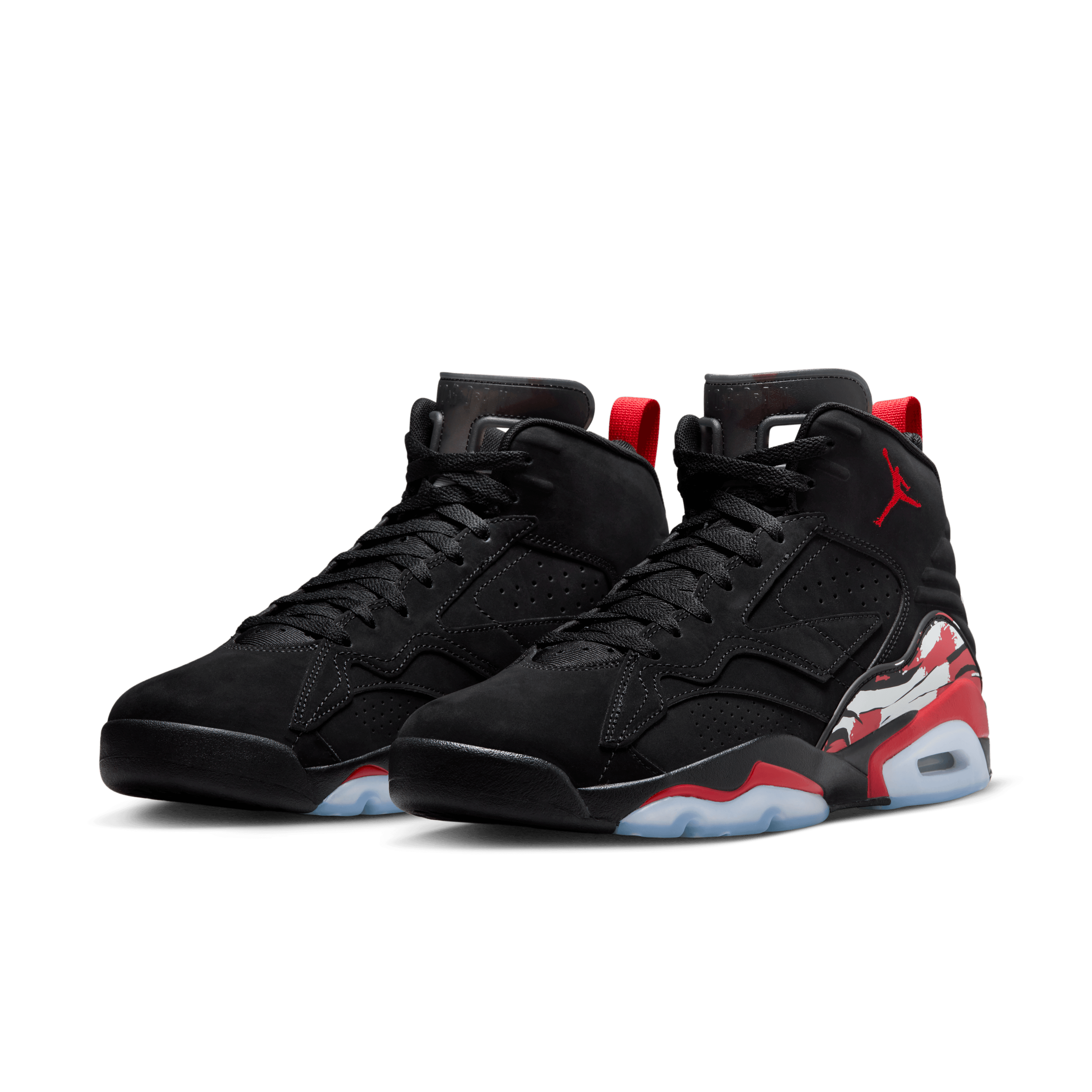 Jordan Men Jumpman MVP Black University Red White Nohble
