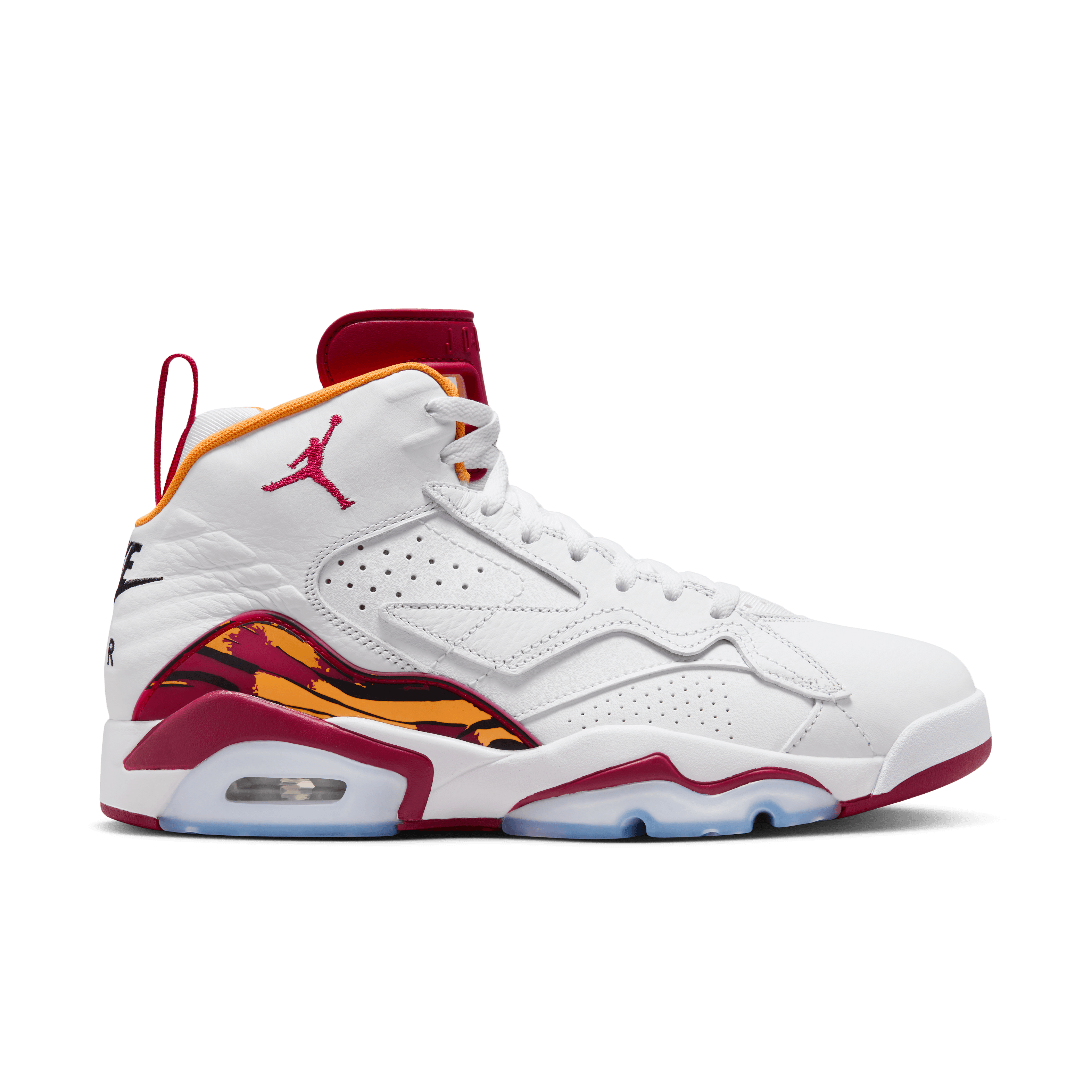 Jordan Men Jumpman 3 Peat White Cardinal Red Orange Nohble