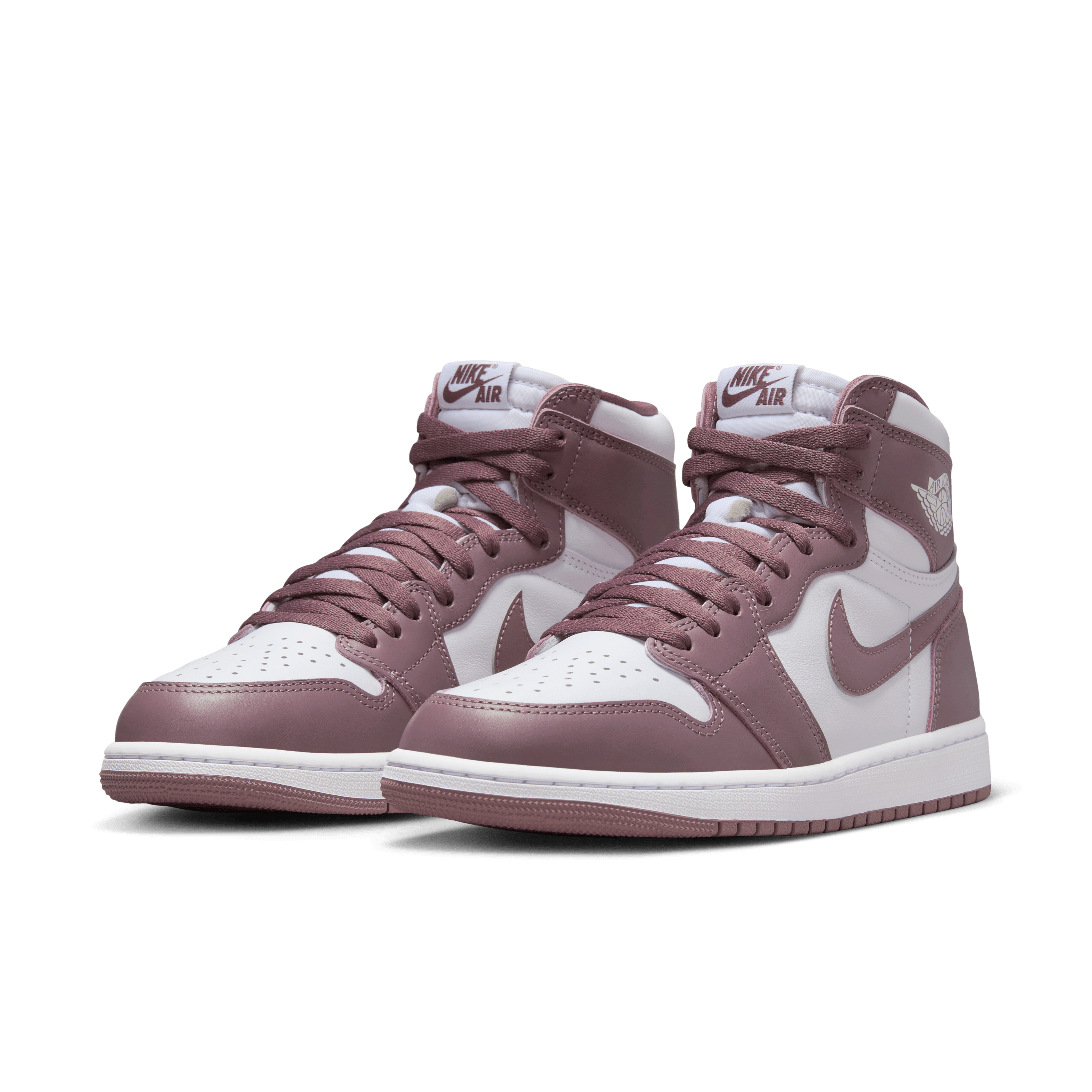 Jordan Men Air Jordan 1 Retro High OG White Mauve Nohble