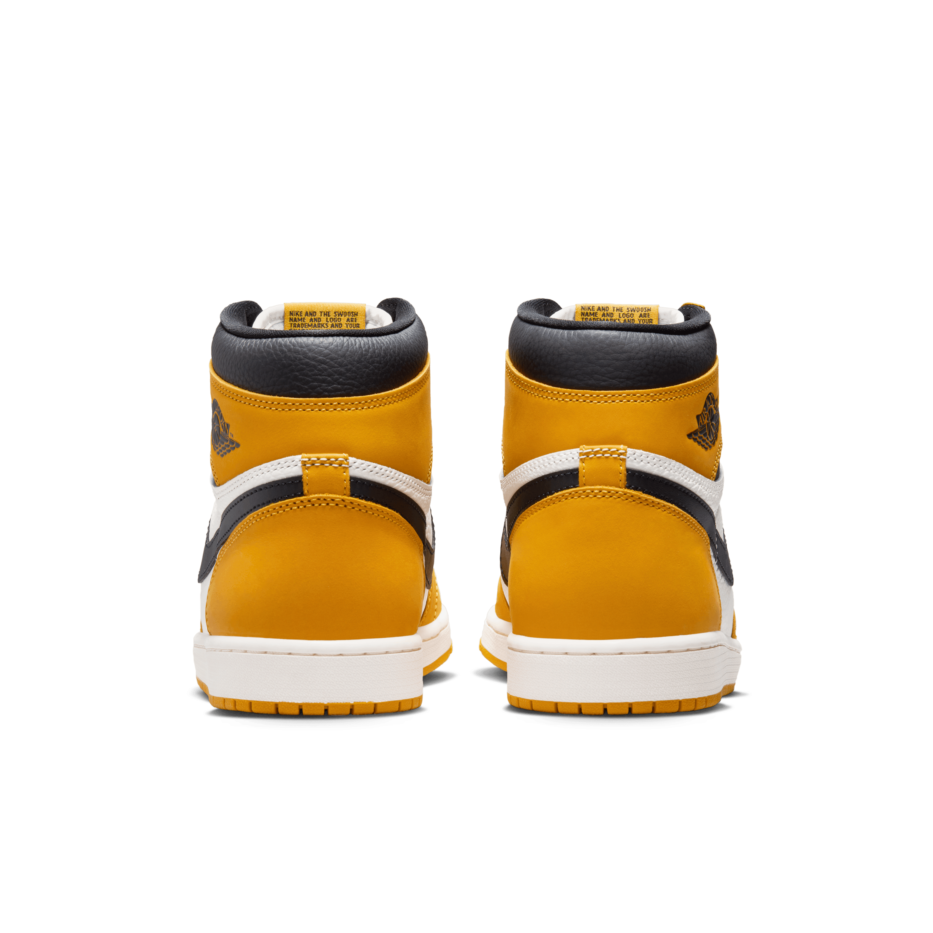 Jordan Men Air Jordan 1 Retro High OG Yellow Ochre Black Nohble