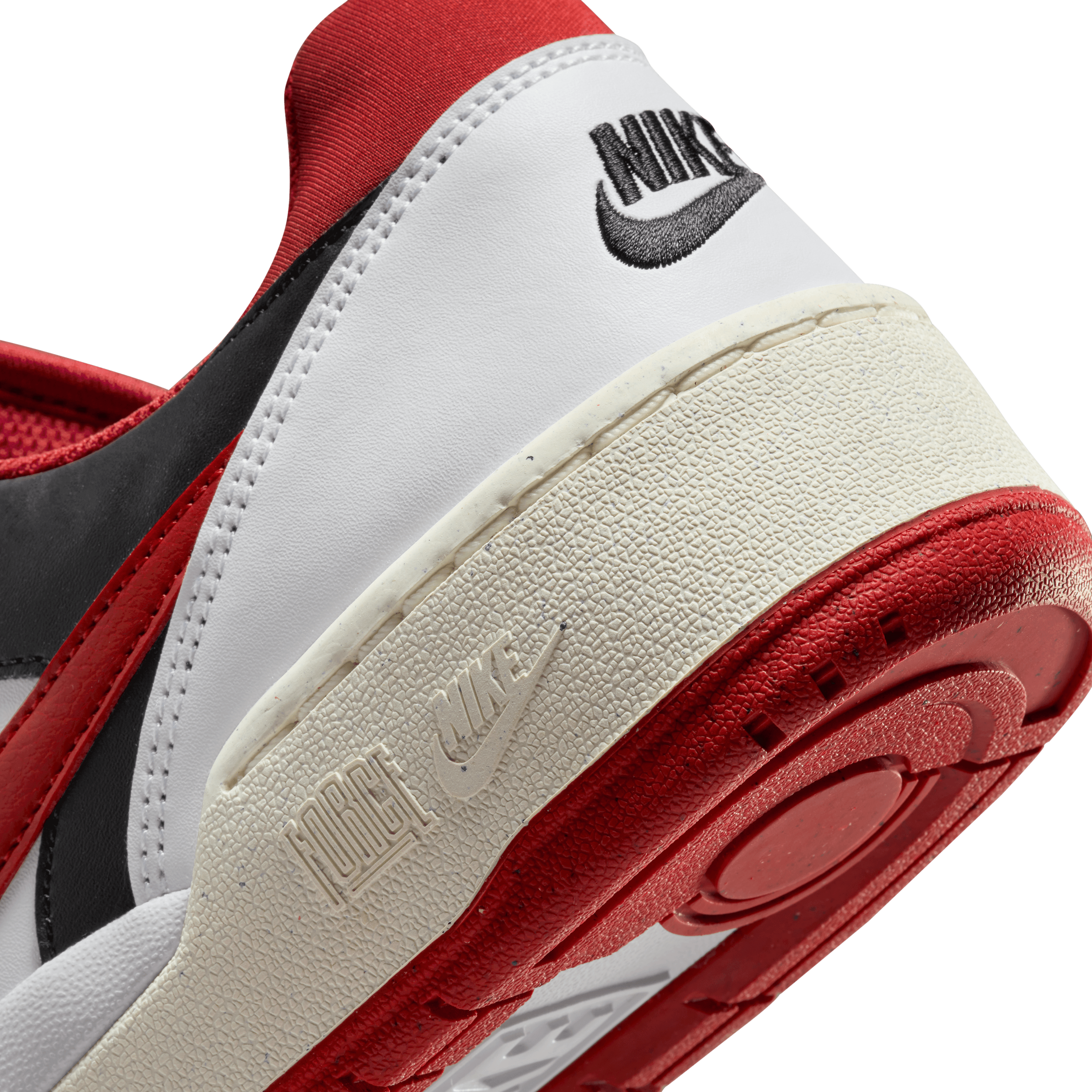 Nike Men Full Force LO White Mystic Red Black Nohble