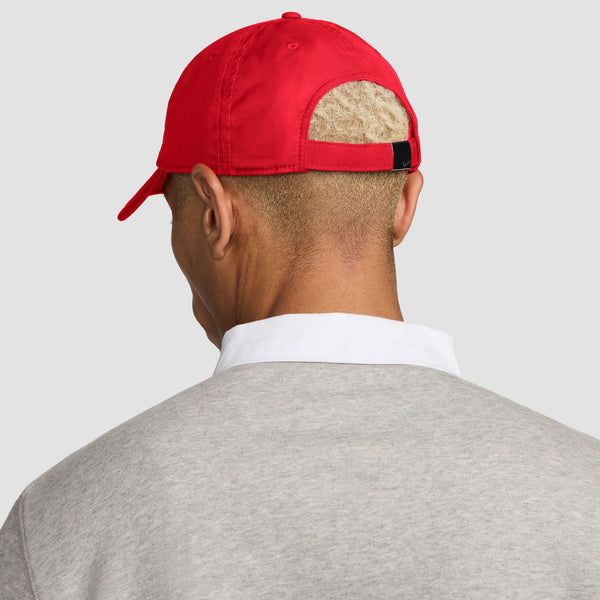 Nike -  Accessories - Swoosh Club Dad Hat  - University Red/Metallic Silver