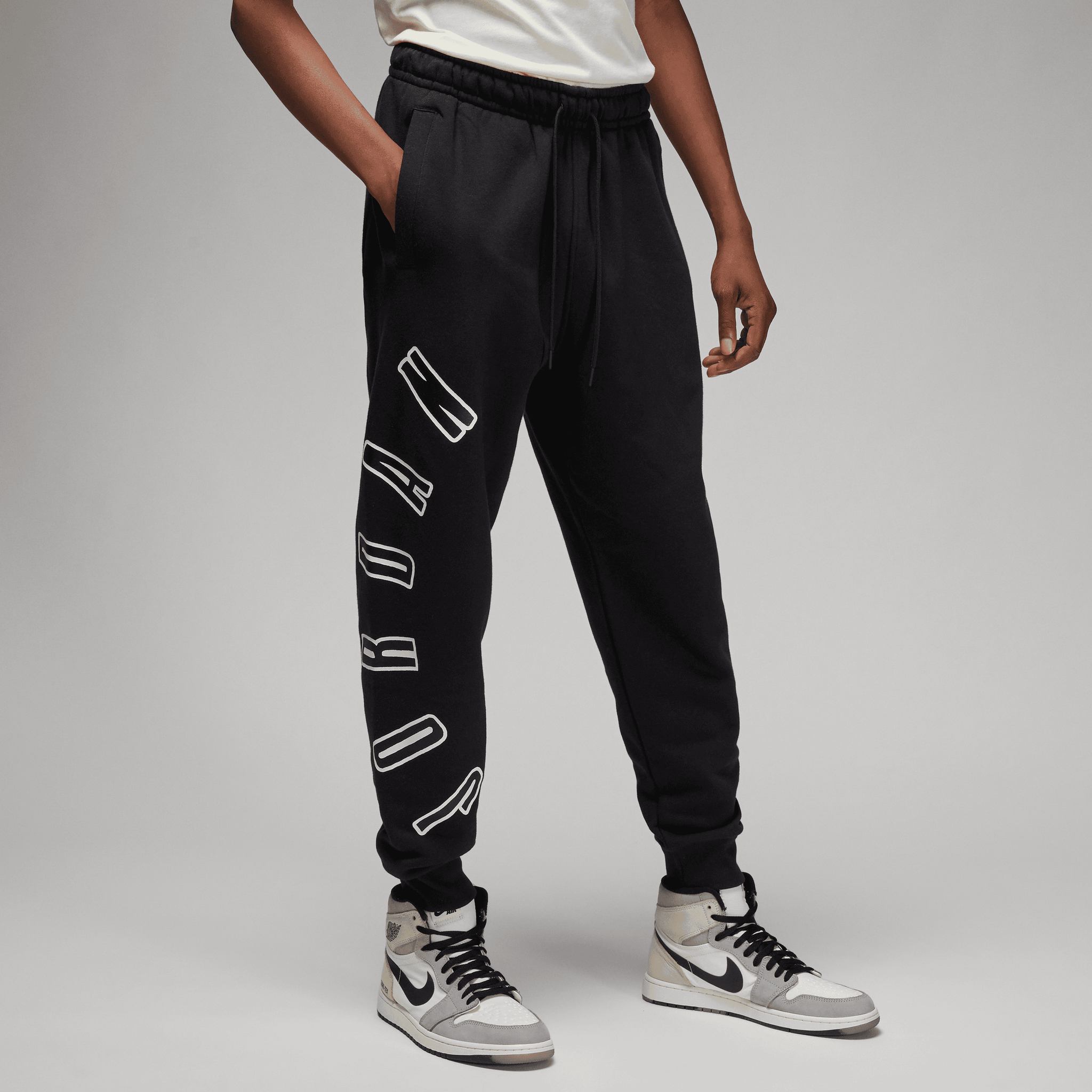 Jordan - Men - Flright MVP HBR Fleece Pants - Black/Sail - Nohble