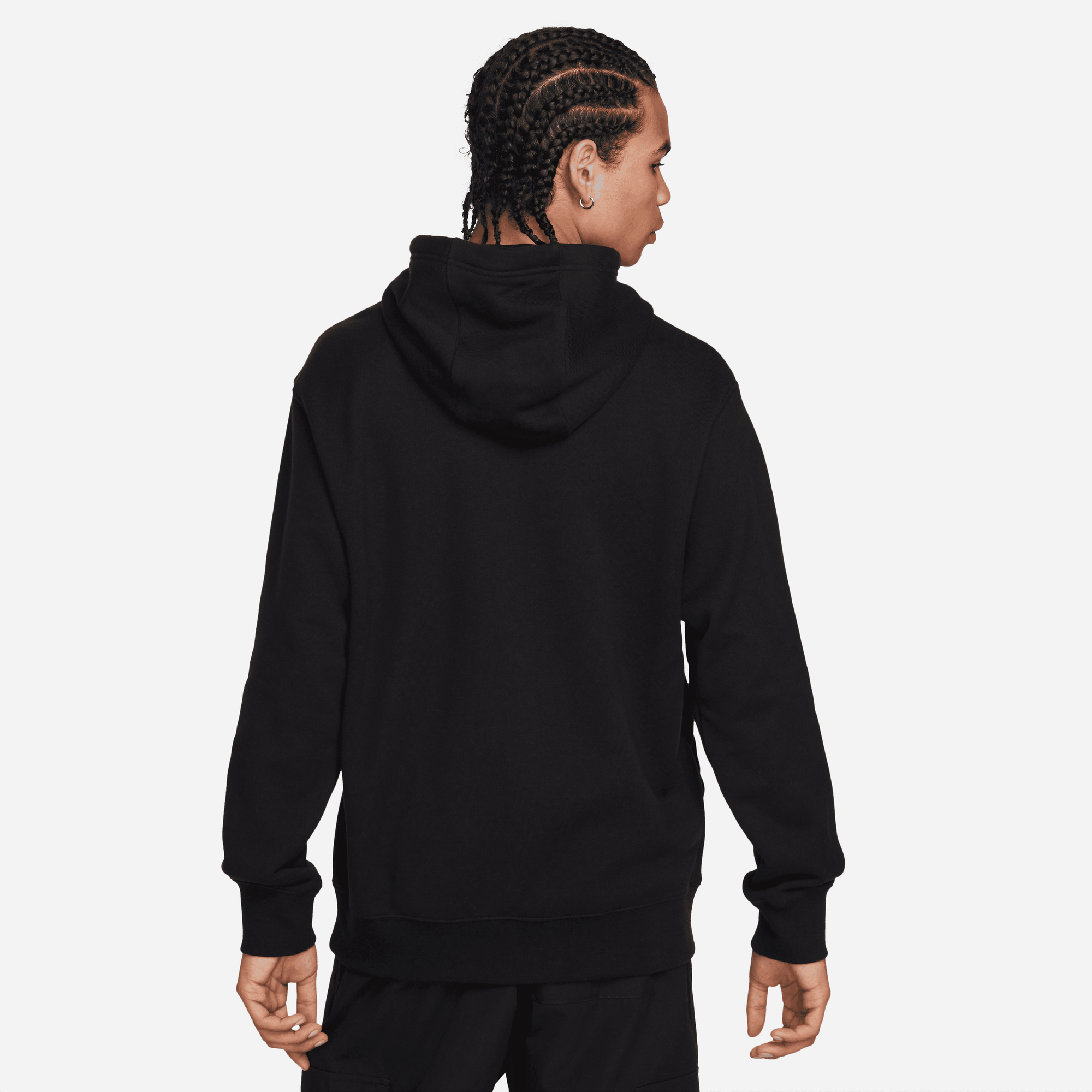 Plain black cheap nike hoodie mens