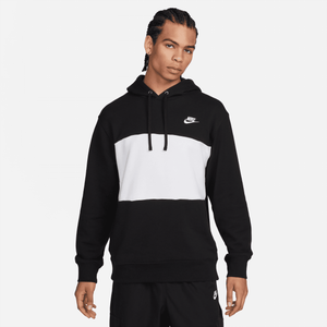 Nike - Men - Club+ Fleece Pullover Hoodie  - Black/White