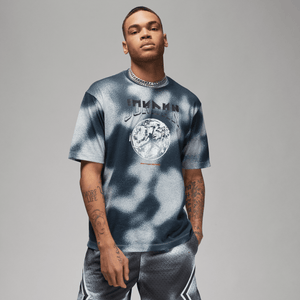Jordan - Men - Color-Block Short-Sleeve Crew - Anthracite/Grey