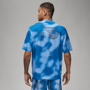 Jordan - Men - Color-Block Short-Sleeve Crew - Univeristy Blue
