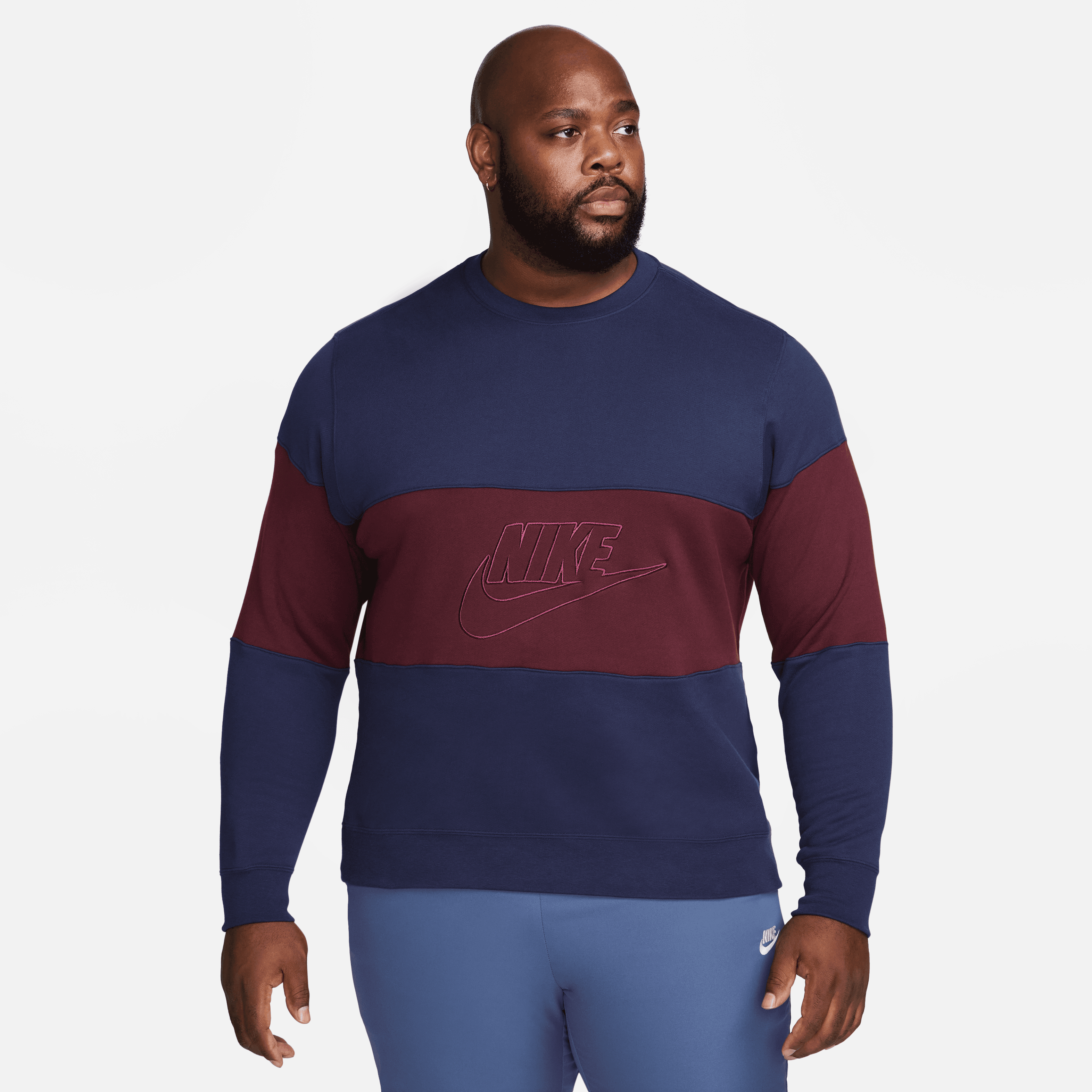 Nike crewneck maroon sale