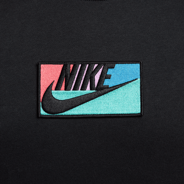 Nike - Men - Patched Logo Crewneck - Black/Multi-Color