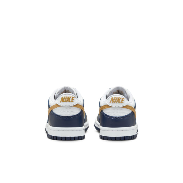 Nike - Boy - GS Dunk Low - White/Wheat/Midnight Navy