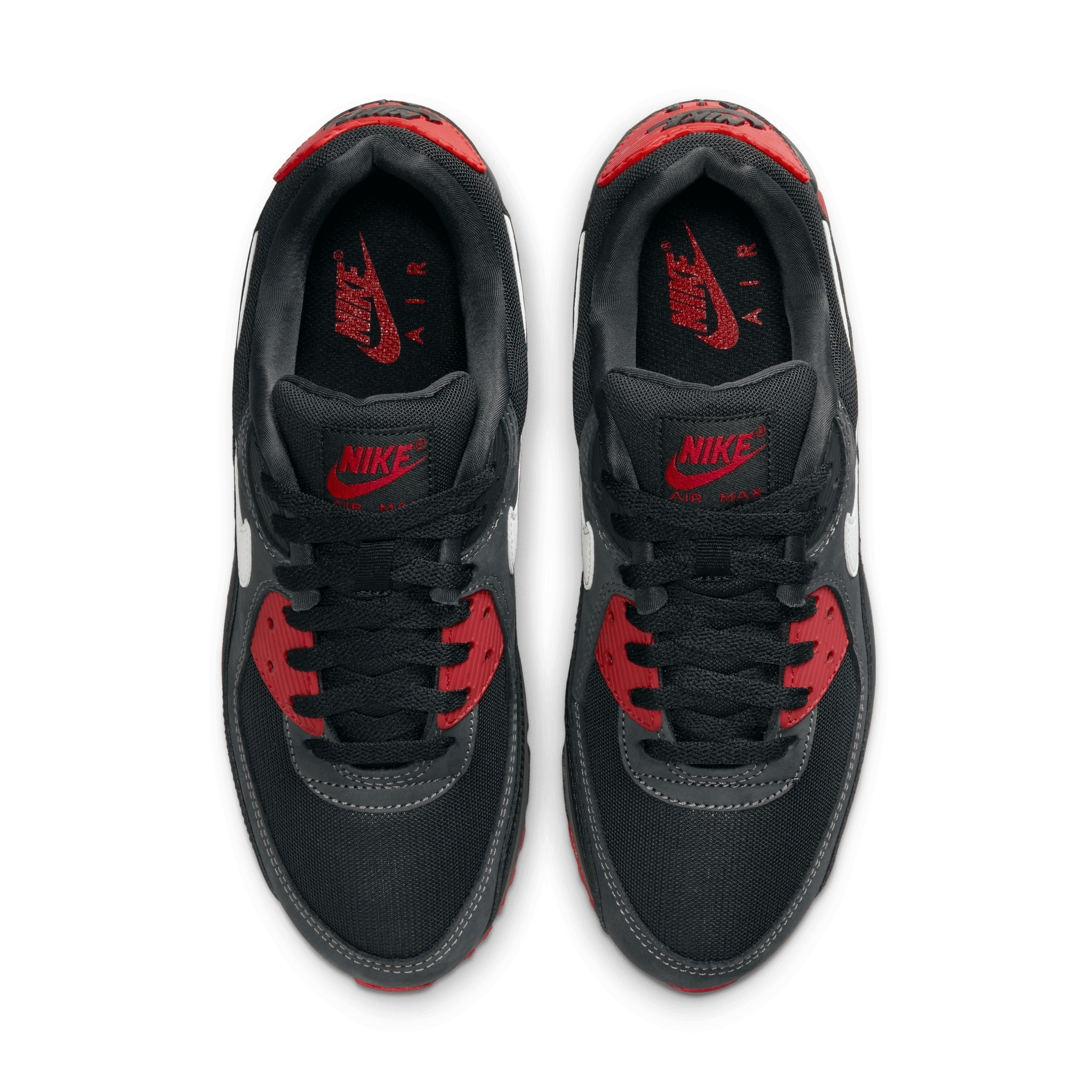 Air max 90 2025 red white and black