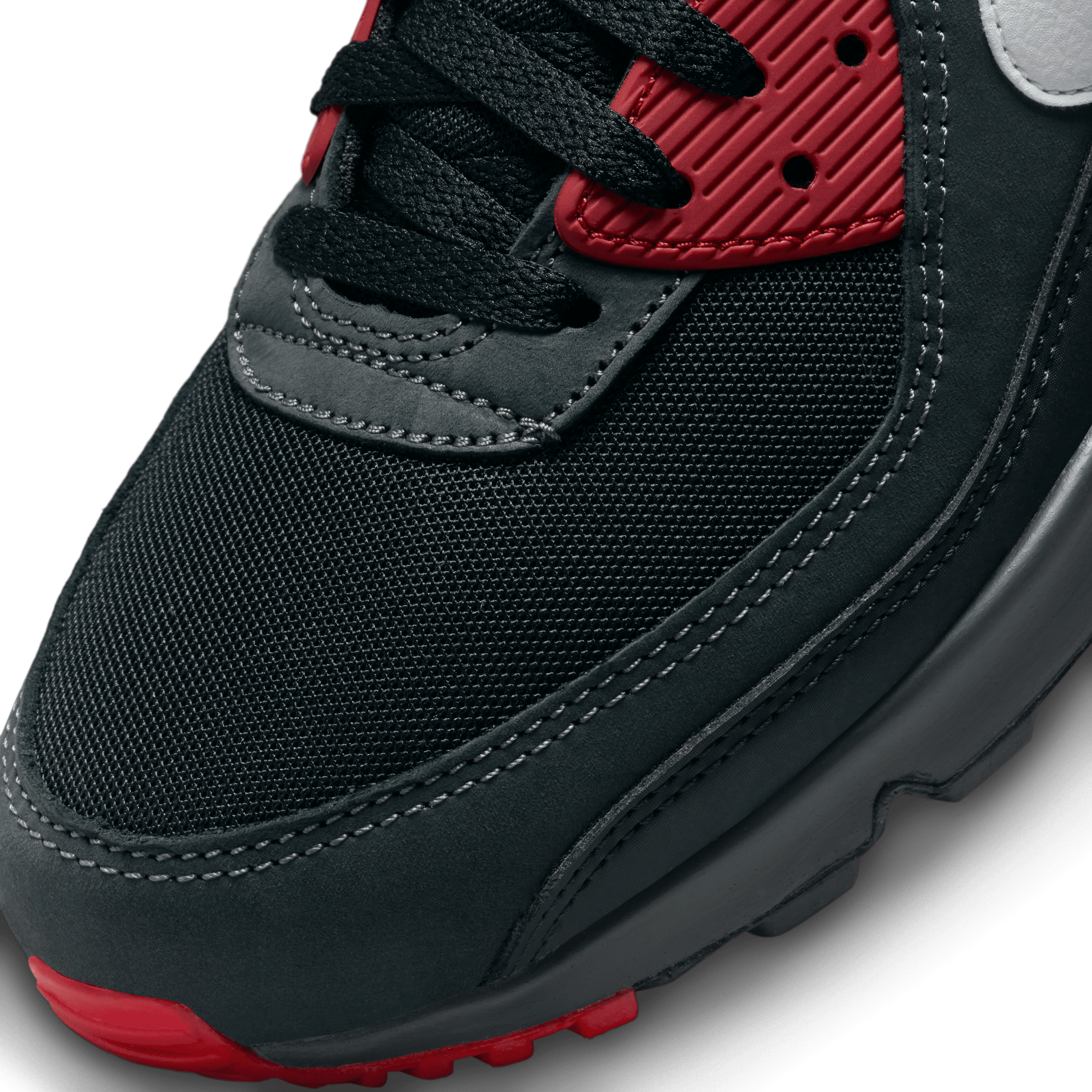 Nike Men Air Max 90 Anthracite White Black Mystic Red Nohble