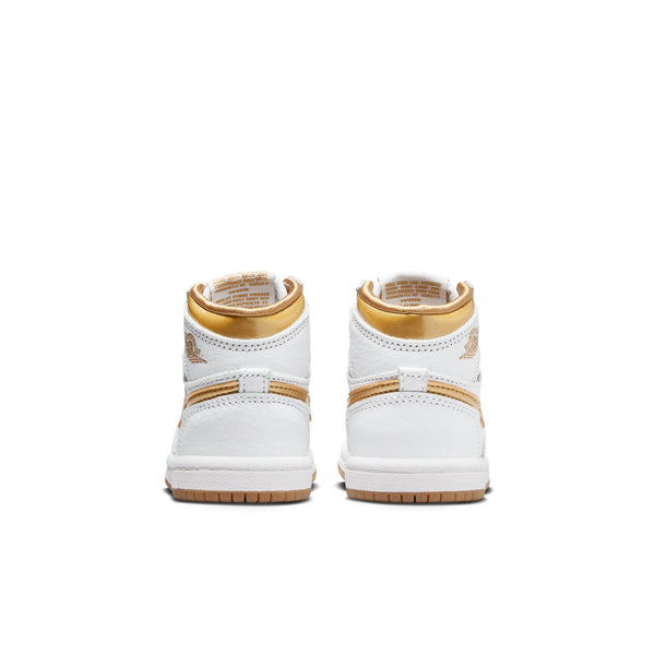 Jordan - Girl - TD Air Jordan 1 Retro High OG - White/Metallic Gold/Light Brown