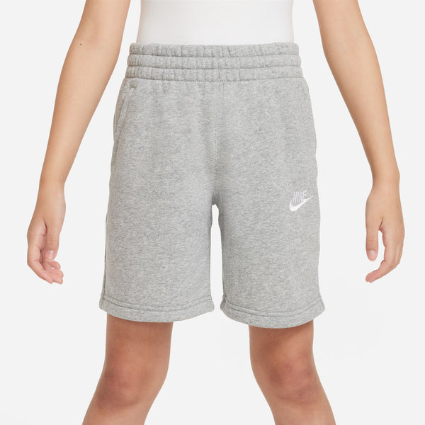 Nike - Boy - Club Short  - Grey Heather/Base Grey/White