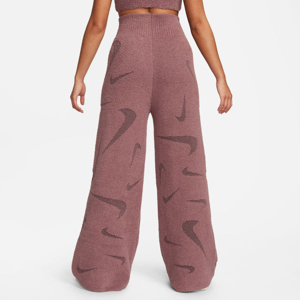 Nike - Women - Cozy Logo Printed Knit Sweatpant - Smokey Mauve/Plum Eclipse