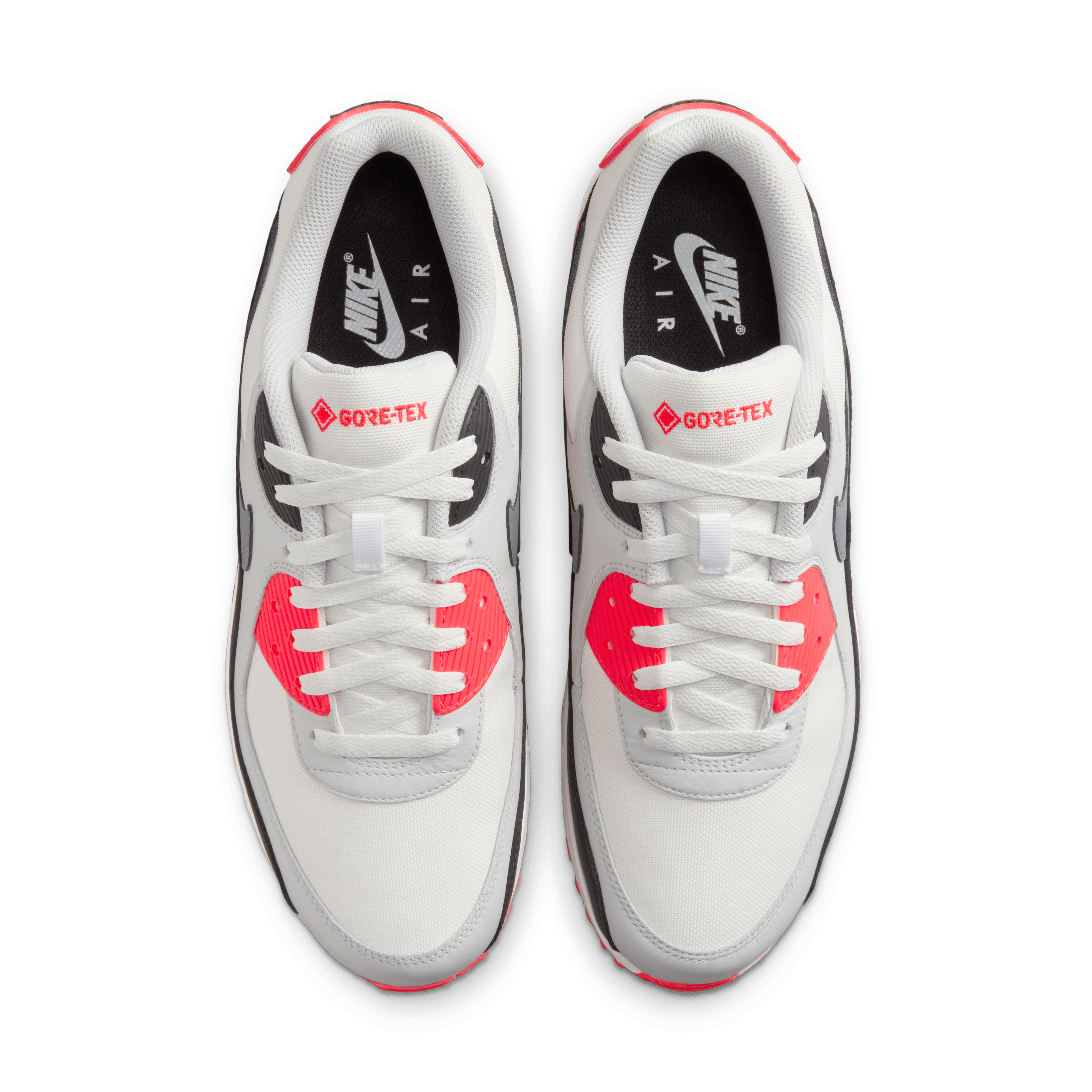 Nike - Men - Air Max 90 GTX - White/Cool Grey/Crimson – Nohble Nike - Men - Air Max 90 GTX - White/Cool Grey/Crimson – Nohble