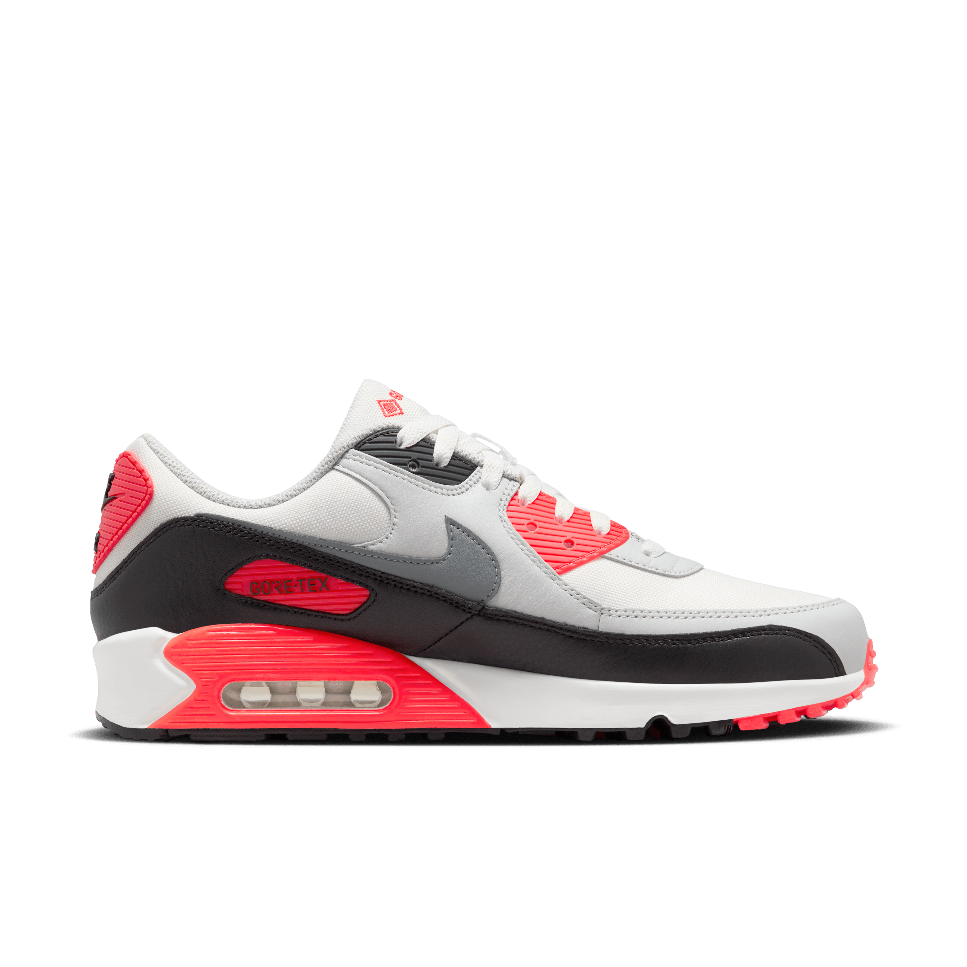 Nike - Men - Air Max 90 GTX - White/Cool Grey/Crimson – Nohble Nike - Men - Air Max 90 GTX - White/Cool Grey/Crimson – Nohble