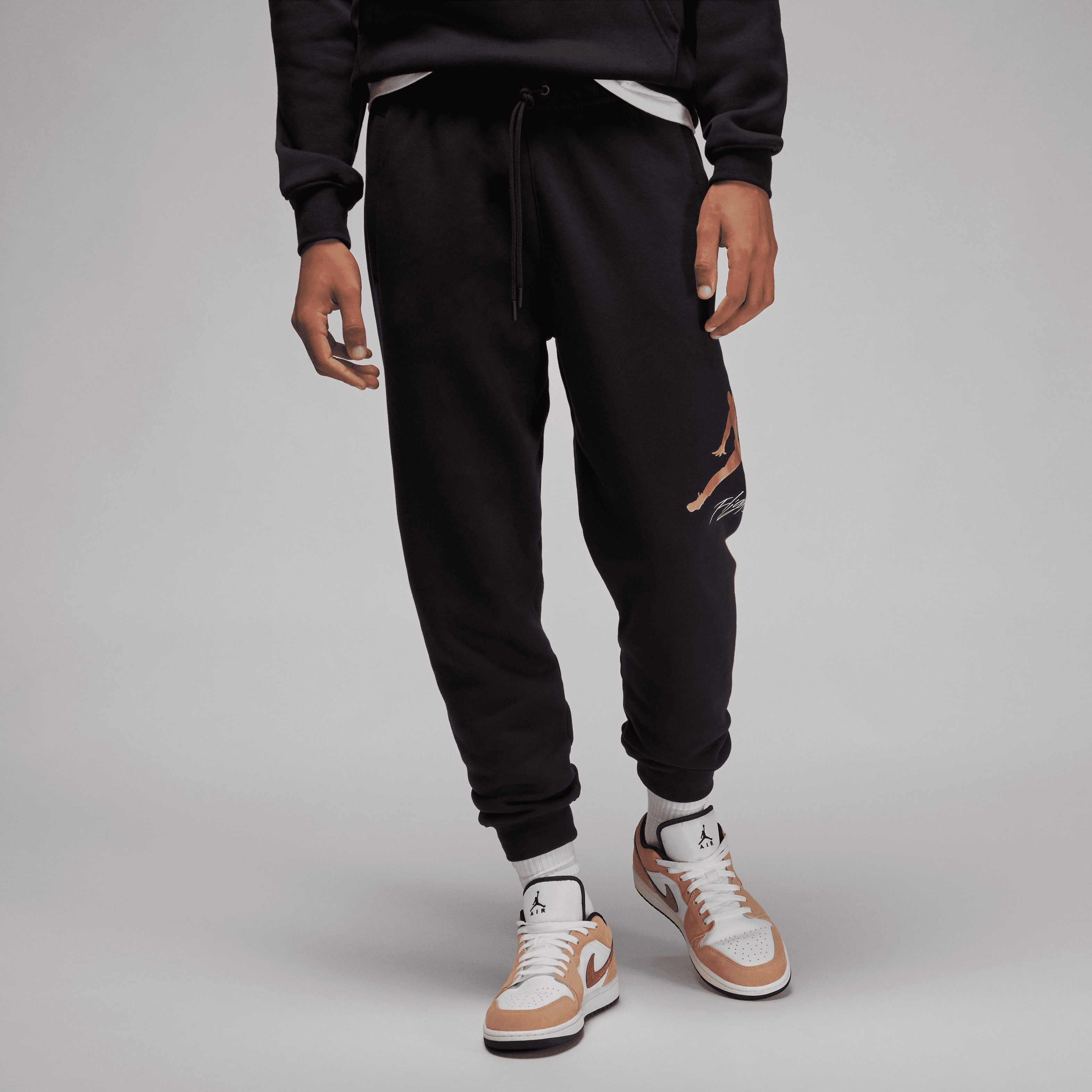 Jordan Men Essentials Baseline Sweatpants Black Gold
