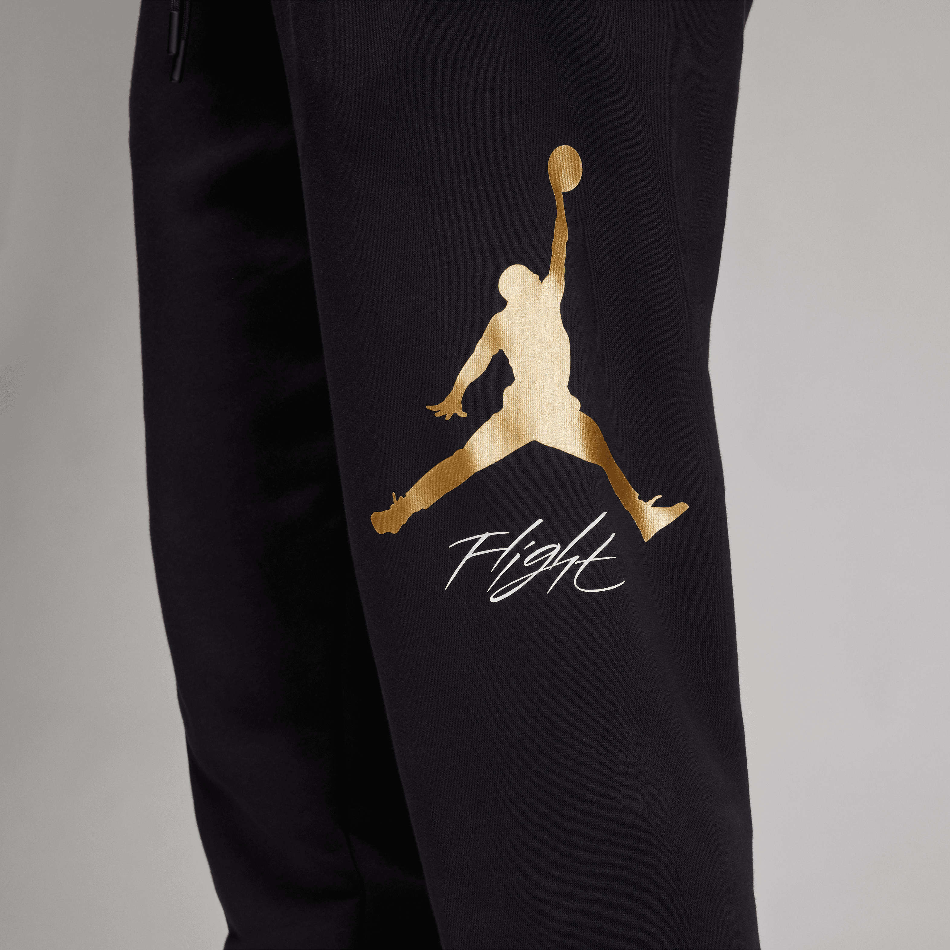Jordan Men Essentials Baseline Sweatpants Black Gold Nohble