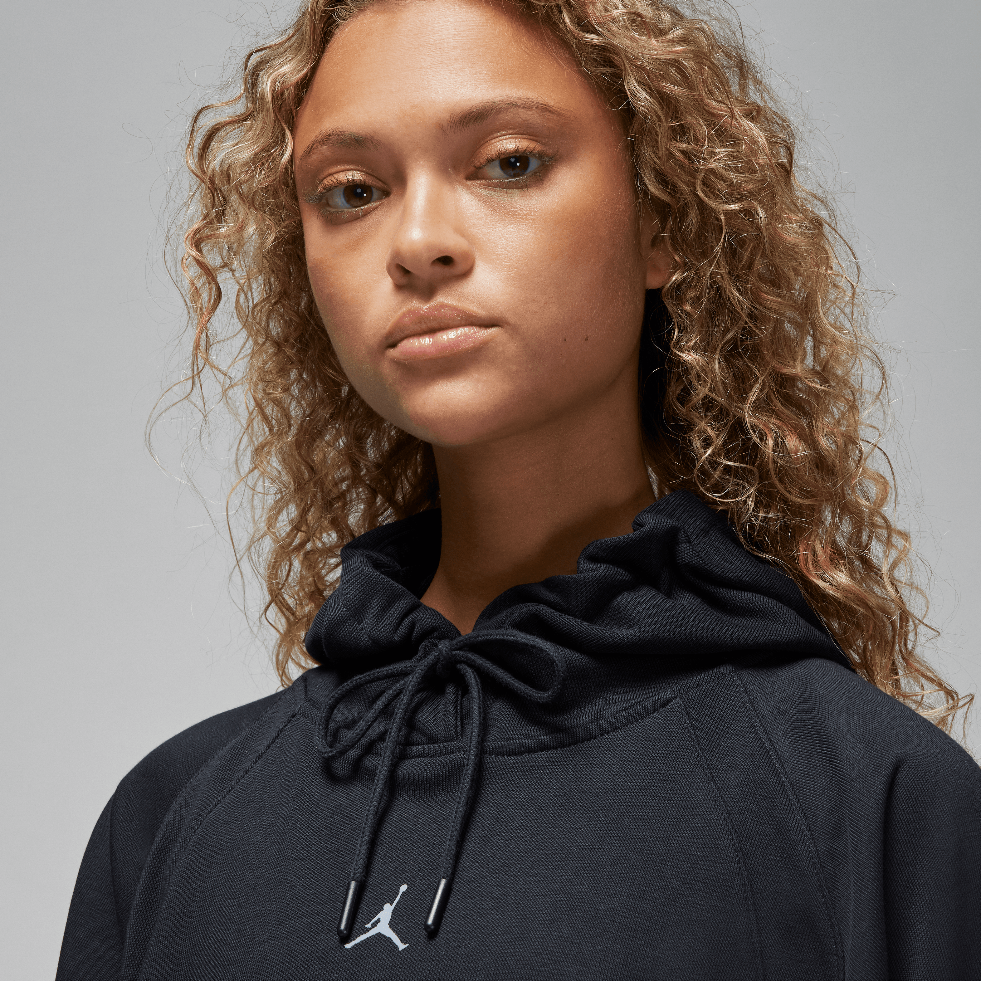 Jordan Women Graphic Sports Pullover Hoodie Black Stealth Nohble