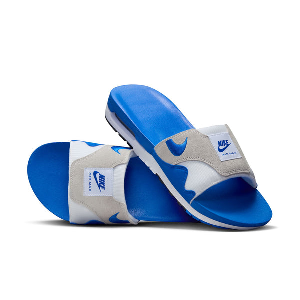 Nike - Men - Air Max 1 Slide - White/Royal Blue/Grey