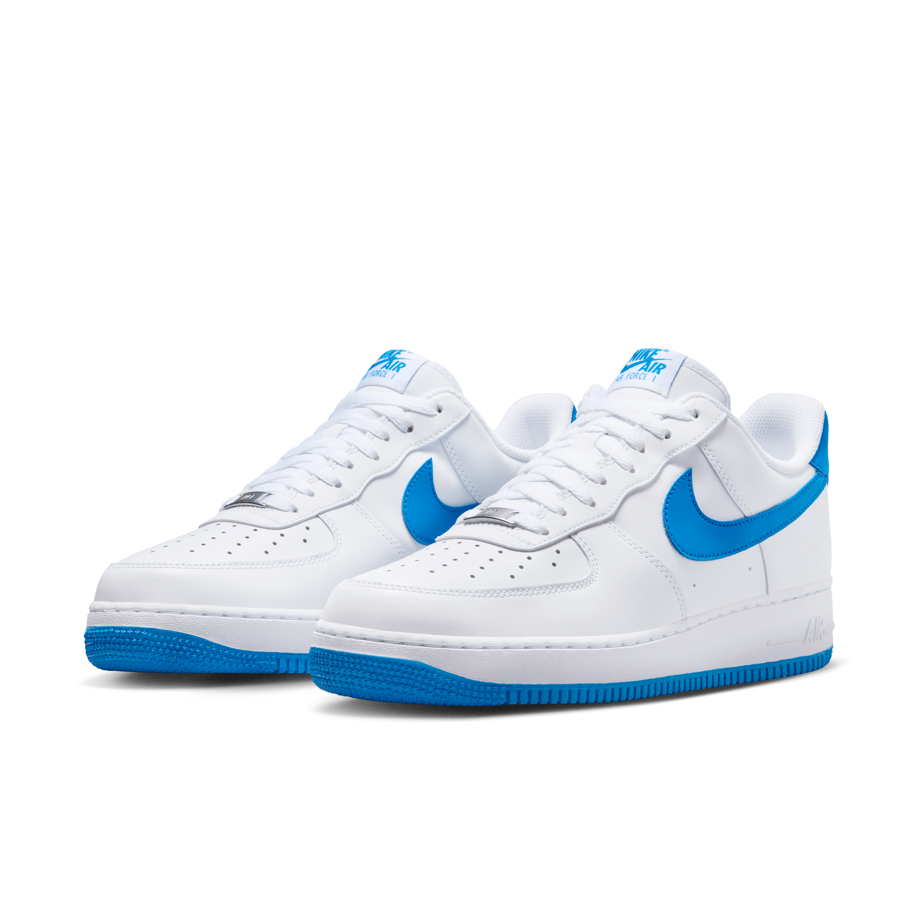Nike Men Air Force 1 07 White Photo Blue Nohble