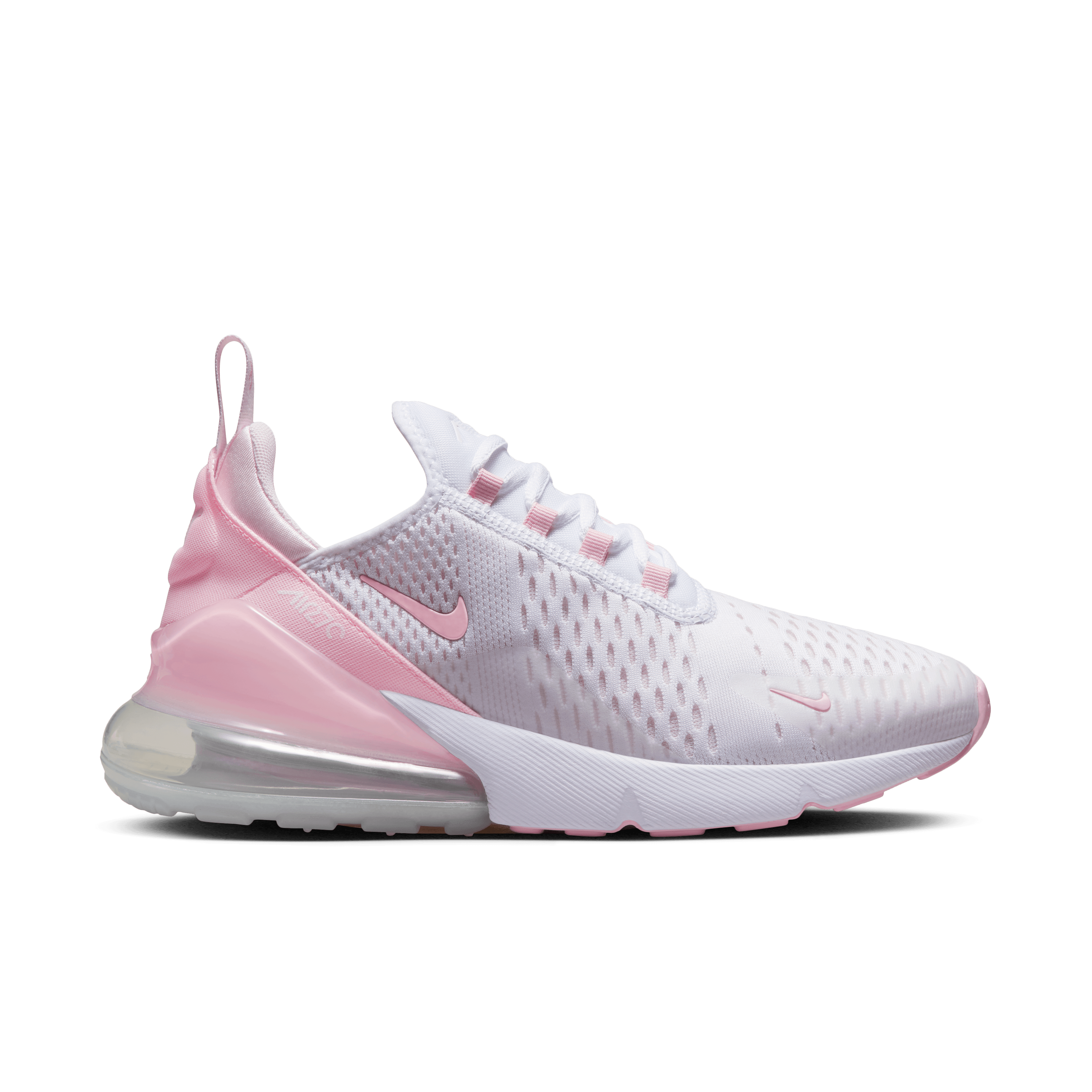 Nike Women Air Max 270 White Med Soft Pink Nohble