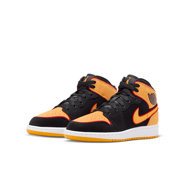 Jordan - Boy - PS Jordan 1 Mid SE - Black/Orange/White