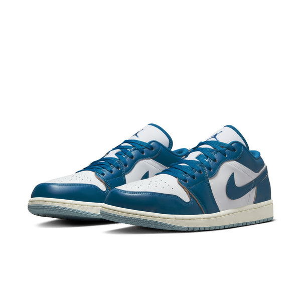 Jordan - Men - Air Jordan 1 Low SE - White/Industrial Blue/Blue Grey/Sail