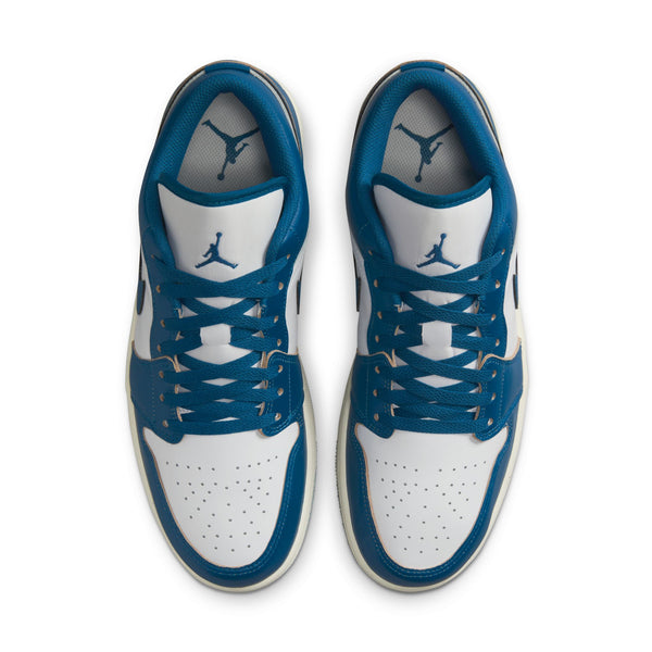 Jordan - Men - Air Jordan 1 Low SE - White/Industrial Blue/Blue Grey/Sail