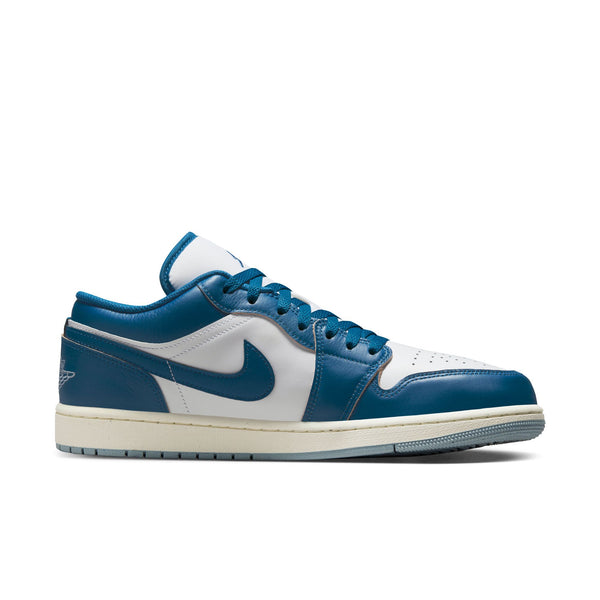 Jordan - Men - Air Jordan 1 Low SE - White/Industrial Blue/Blue Grey/Sail