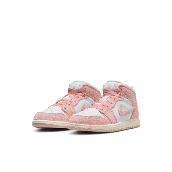 Jordan - Boy - PS Air Jordan 1 Mid SE - White/Legend Pink/Sail