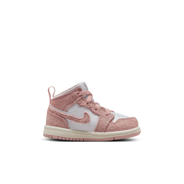 Jordan - Boy - TD Air Jordan 1 Mid SE - White/Legend Pink/Sail