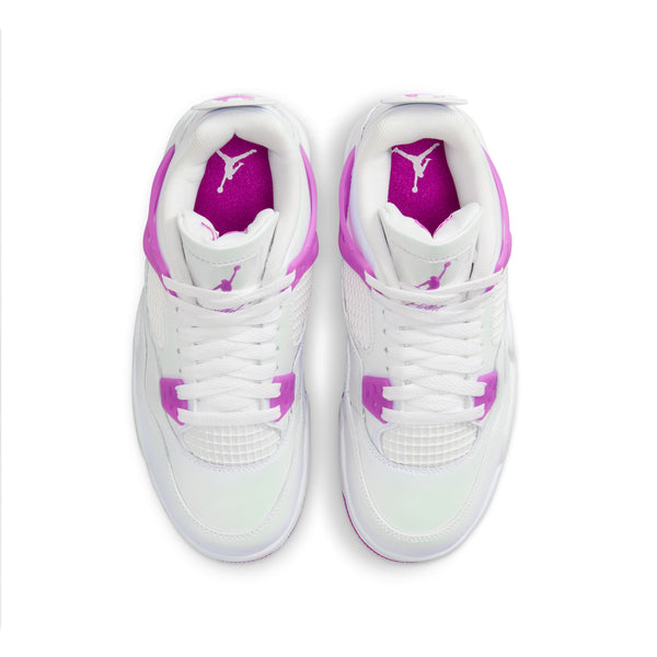 Jordan - Girl - GS Retro 4 - White/Hyper Violet